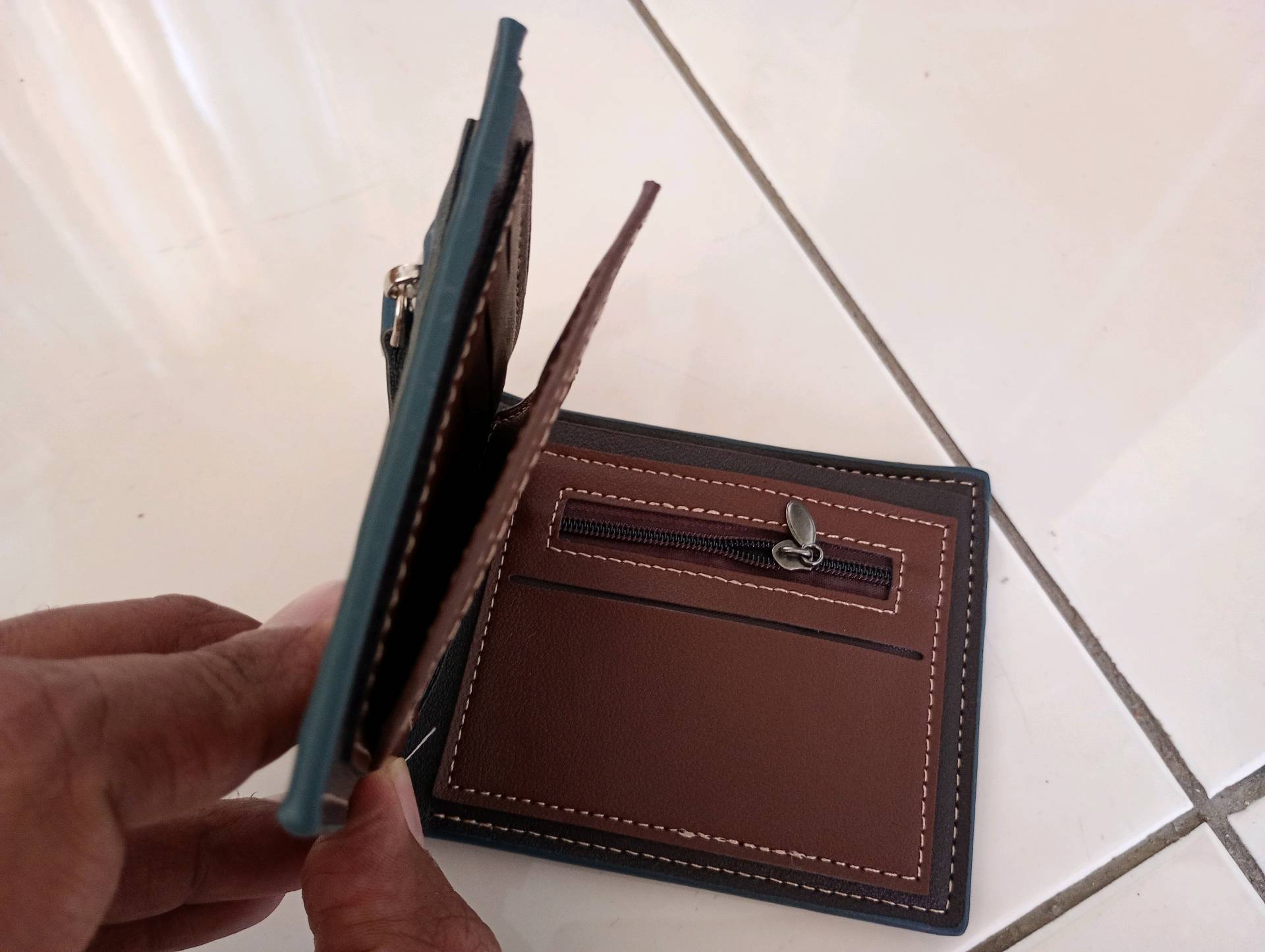 portefeuille en cuir Homme Men Bense — visuel 10