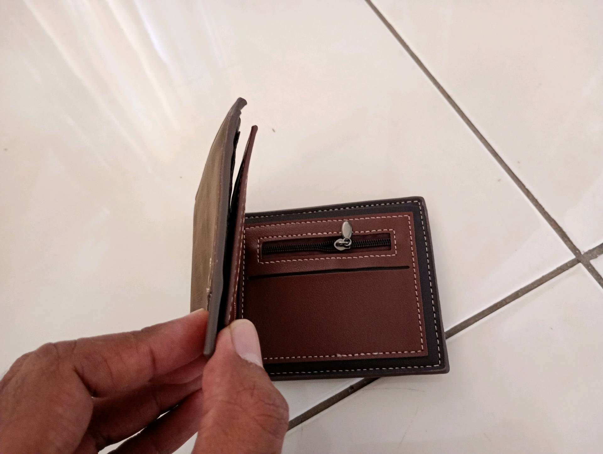 portefeuille en cuir Homme Men Bense — visuel 2
