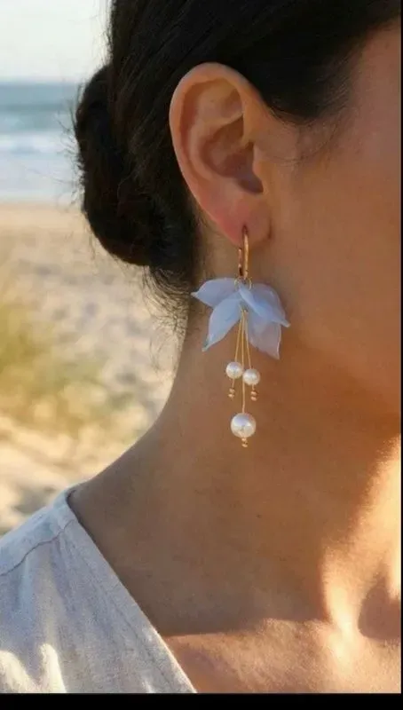 Boucle d’oreille motif fleur  — visuel 3