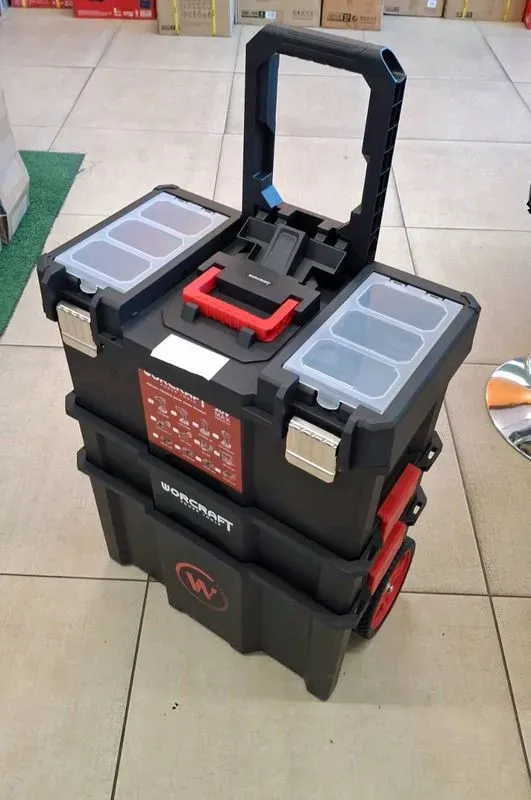 chariot + 5 outils + 3 batteries et chargeur double — visuel 2
