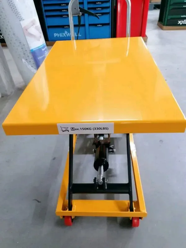 chariot élévateur 150 kg max hauteur 80cm