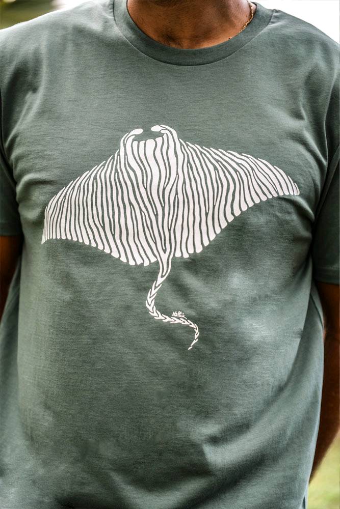 T-shirt Homme Green Bay Raie Manta — visuel 2