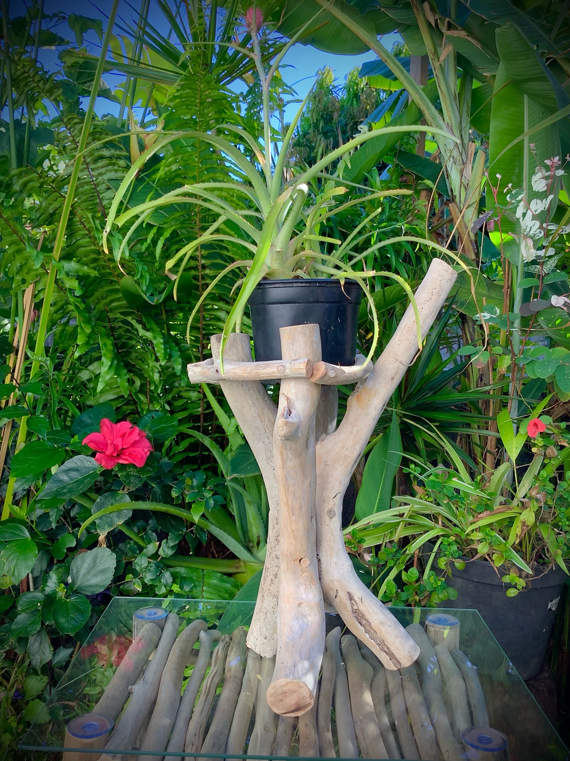 support florale trépied 