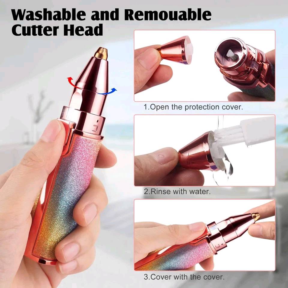 mini tondeuse portable pour femme, épilateur pour femme, épilateur pour le visage, les lèvres, le nez — visuel 1
