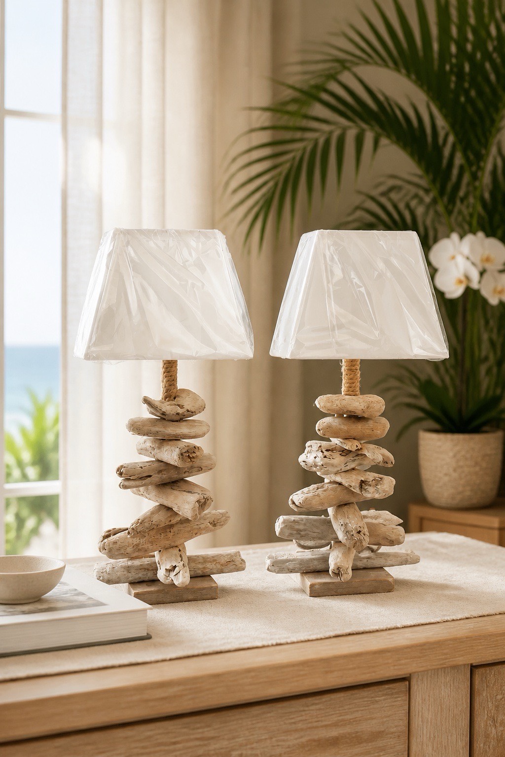 lampe de chevet modele pyramide — visuel 1