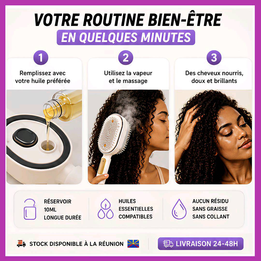 Brosse Magique à Vapeur et Massage — visuel 3