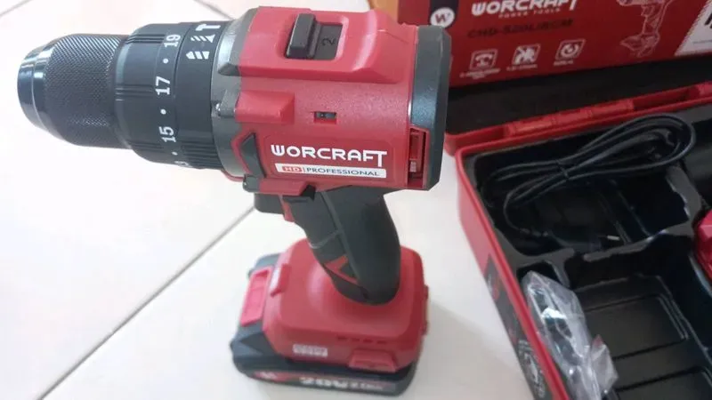 coffret perceuse professionnel worcraft comprenant 1 batterie 2 ah  — visuel 2
