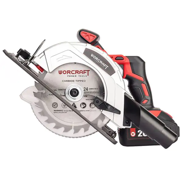 Scie circulaire worcraft + 1 batterie 4ah et chargeur 