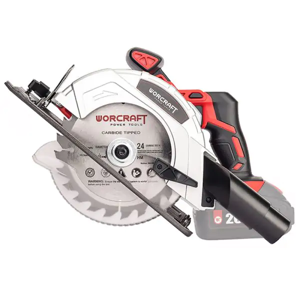 Scie circulaire worcraft + 1 batterie 4ah et chargeur — visuel 4