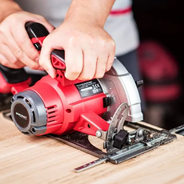 Scie circulaire worcraft + 1 batterie 4ah et chargeur — visuel 5