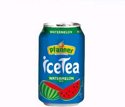 lots 24  thé glacé Ice Tea Pastèque Pfanner 33cl