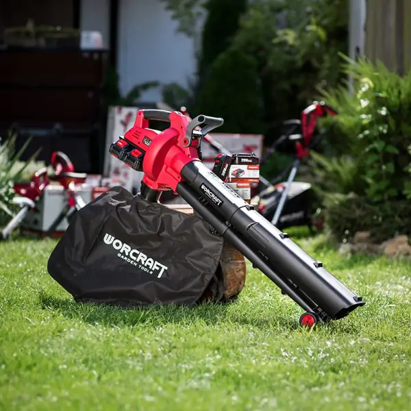 Souffleur Aspirateur Broyeur sans fil CLBV-S40Li + 2 batteries 4ah et chargeur WORCRAFT — visuel 2