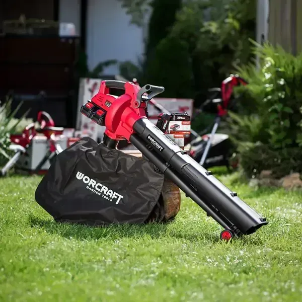 Souffleur Aspirateur Broyeur sans fil CLBV-S40Li + 2 batteries 4ah et chargeur WORCRAFT  — visuel 2
