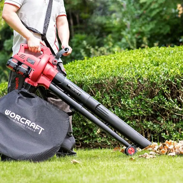 Souffleur Aspirateur Broyeur sans fil CLBV-S40Li + 2 batteries 4ah et chargeur WORCRAFT — visuel 7