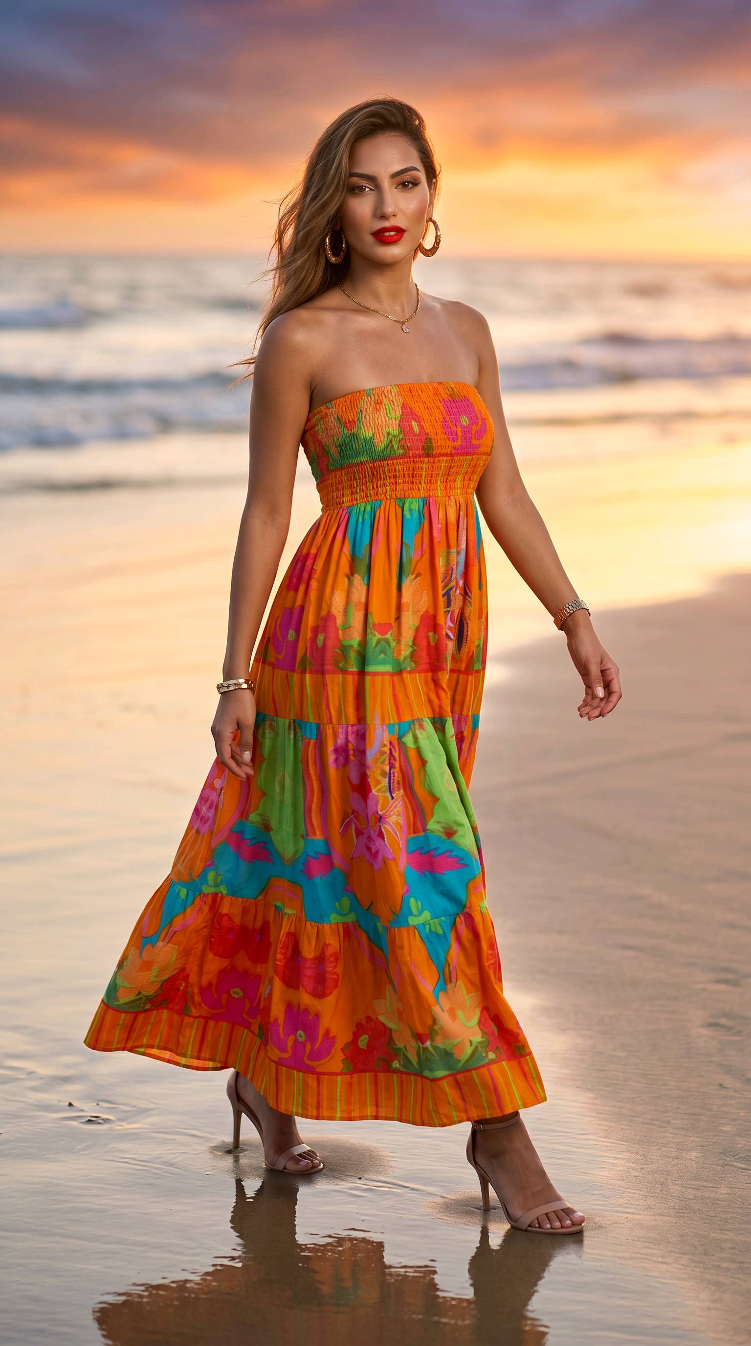 robe bustier fleurie