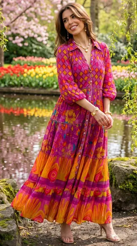 Robe longue "ESMERALDA"