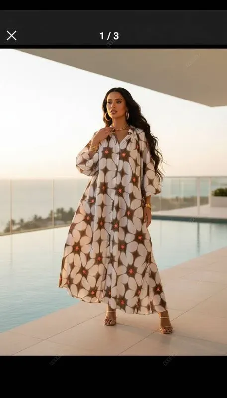 Robe chemise "Harmonie"