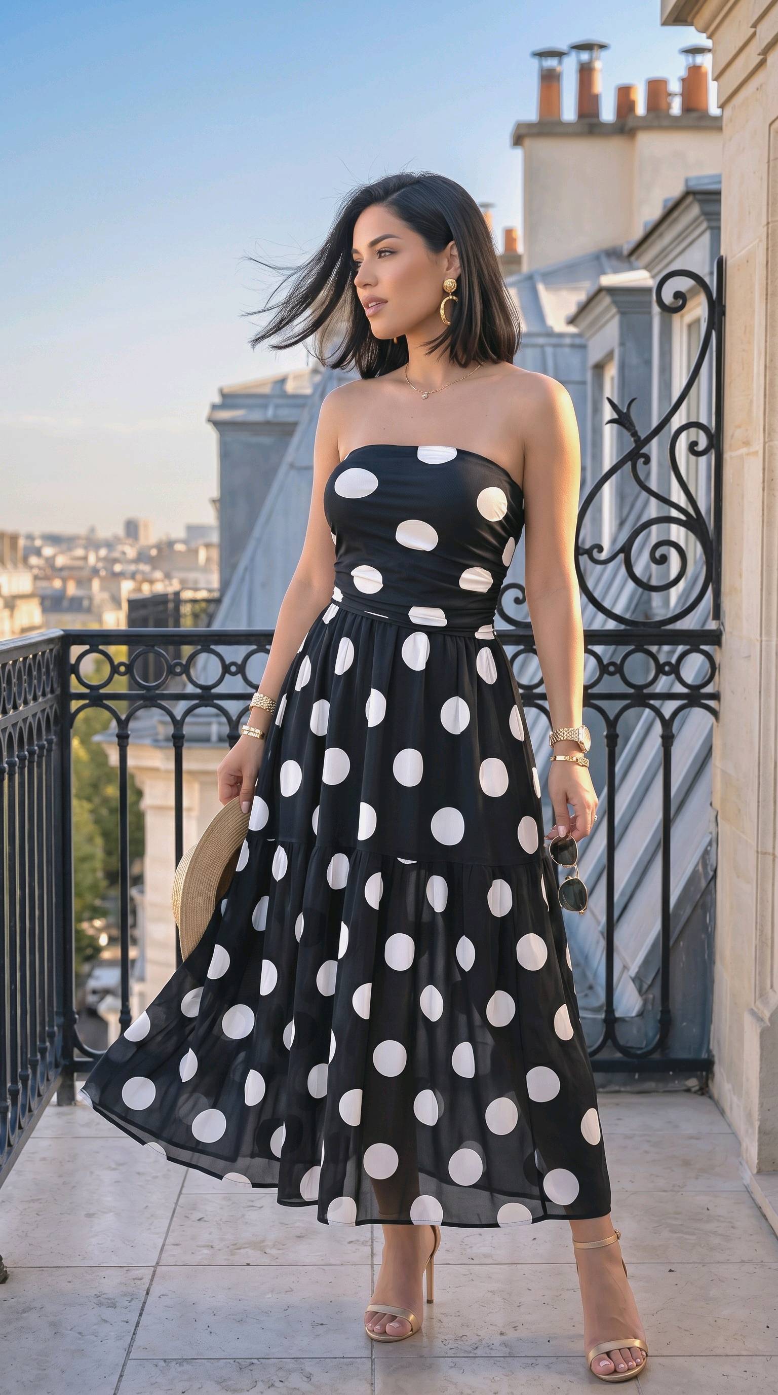 Robe bustier midi "Suzy" 