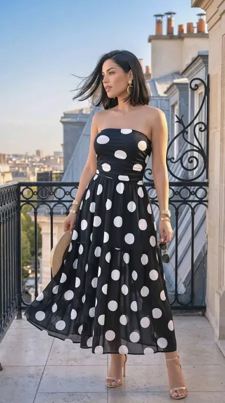 Robe bustier midi "Suzy"