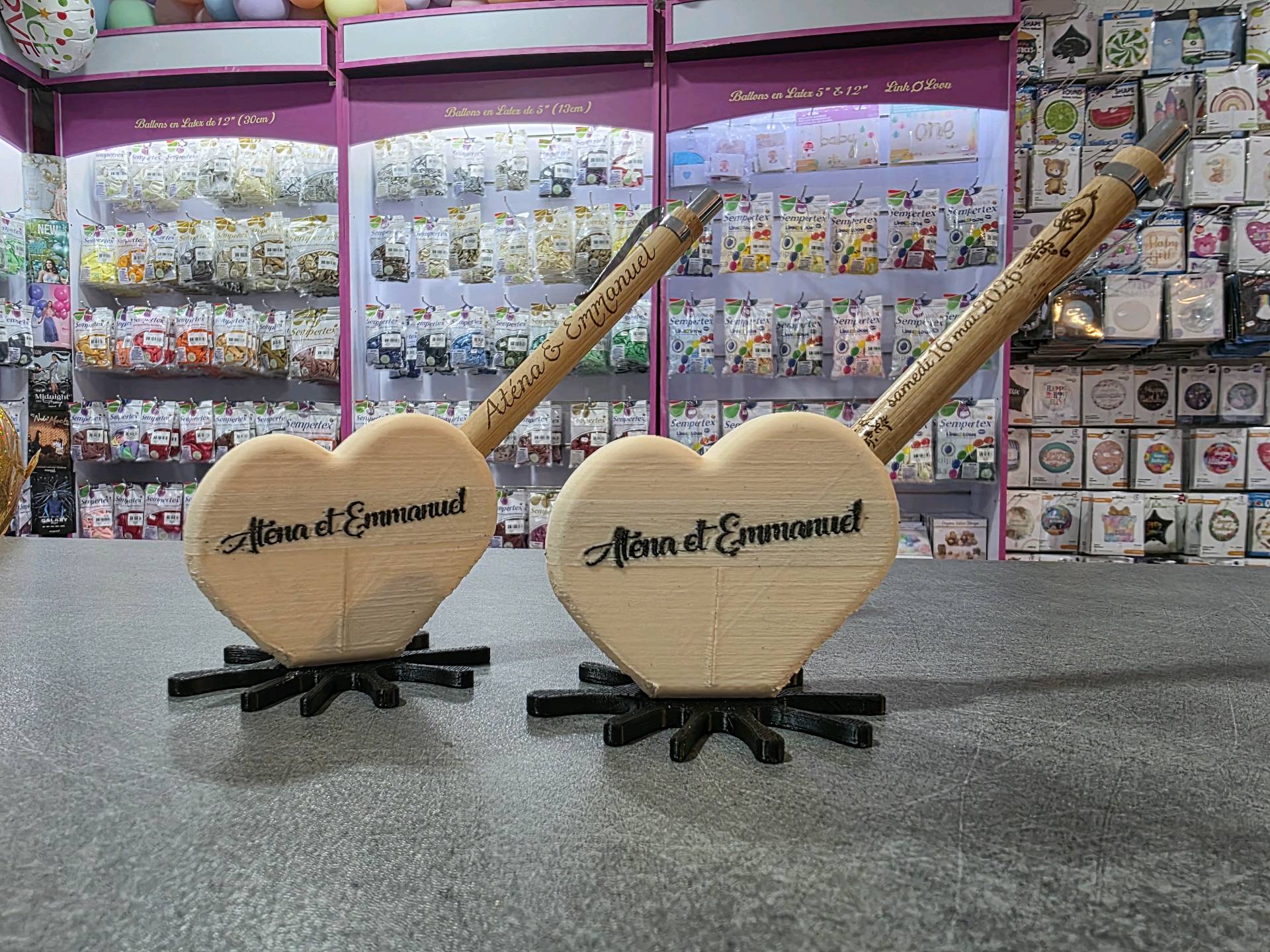 stylos en bambous gravés  — visuel 3