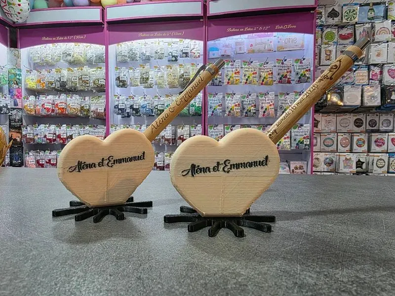 stylos en bambous gravés  — visuel 3
