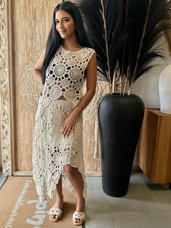 Ensemble jupe en crochet 🤍 — visuel 2
