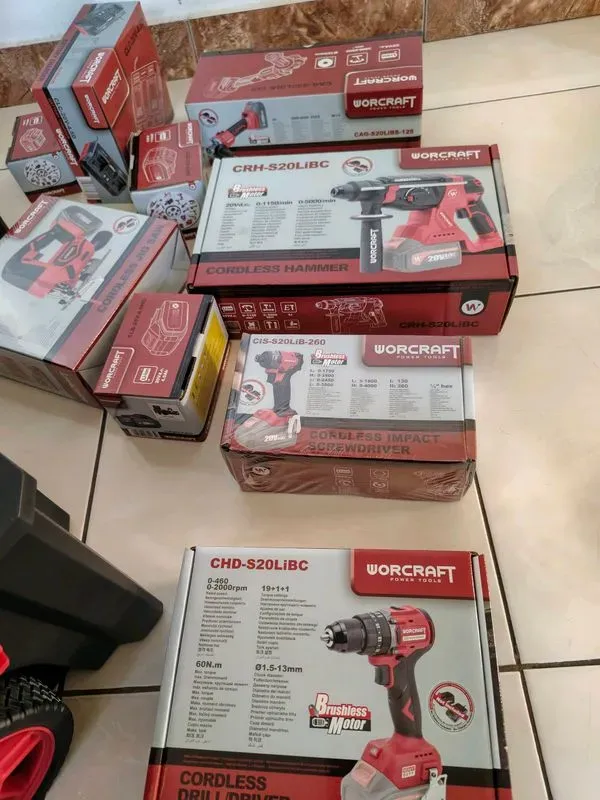 5 outils + 2 batteries 4ah+ 1 batterie 2ah+ chargeur double et chariot — visuel 5