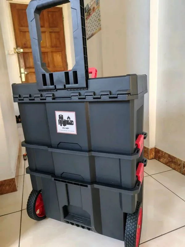 5 outils + 2 batteries 4ah+ 1 batterie 2ah+ chargeur double et chariot — visuel 11