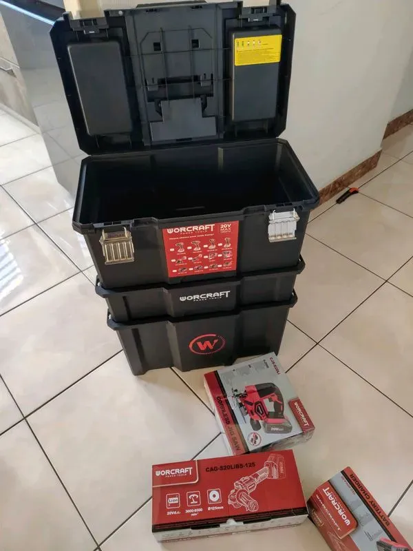 5 outils + 2 batteries 4ah+ 1 batterie 2ah+ chargeur double et chariot — visuel 8