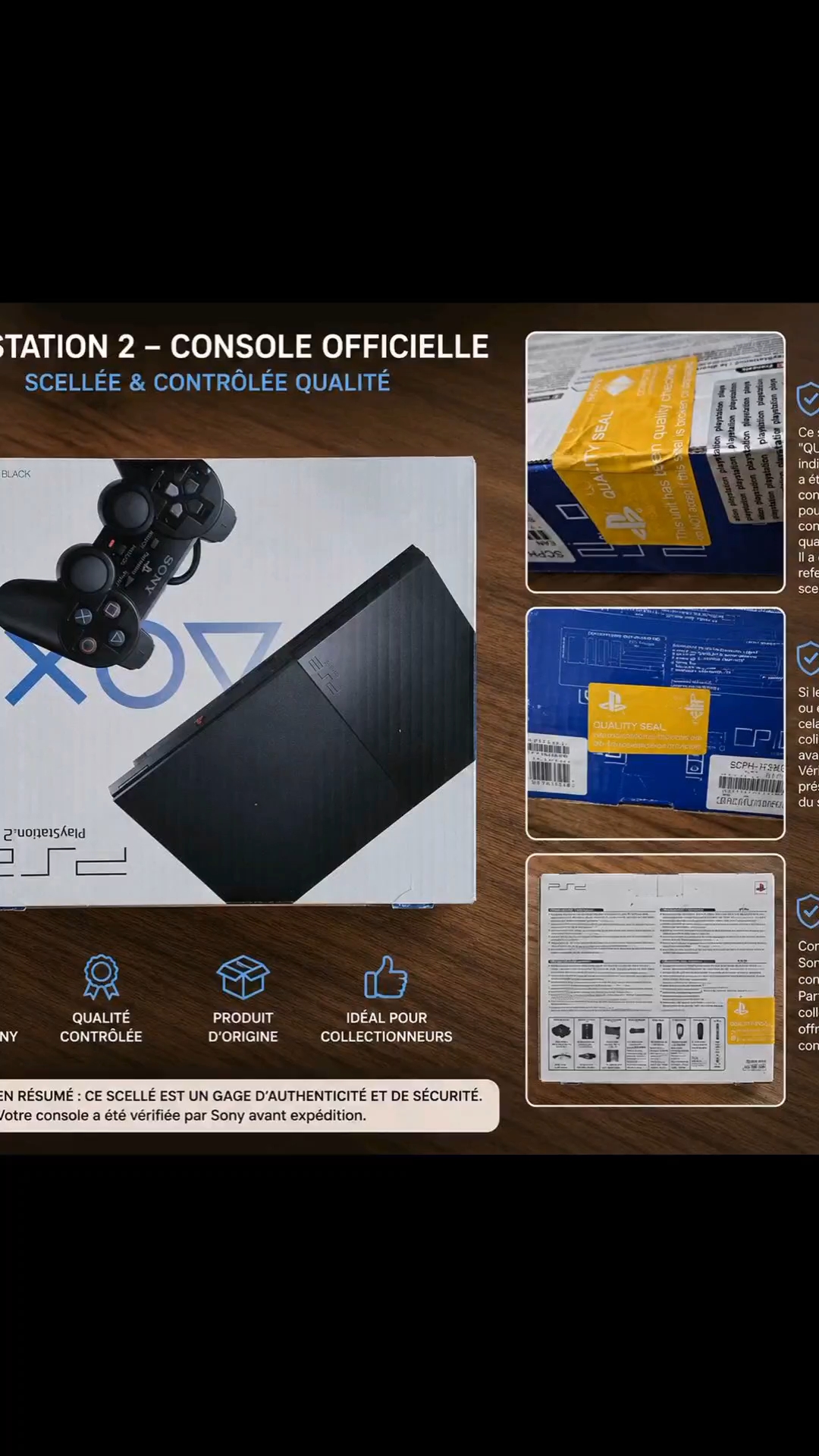 PlayStation 2 Slim PS2 boîte d'origine scellée