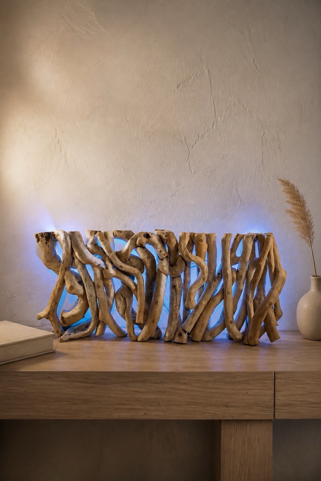 tableau de et en bois flotté lumineux — visuel 3