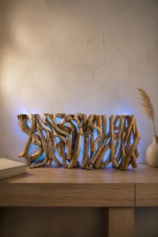 tableau de et en  bois flotté lumineux  — visuel 3