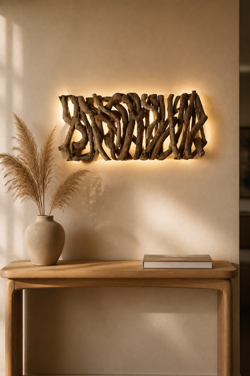 tableau de et en bois flotté lumineux — visuel 6