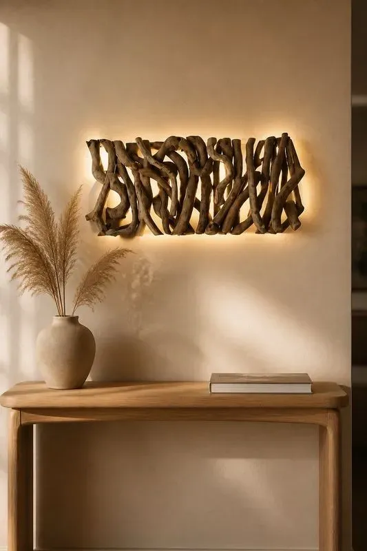 tableau de et en  bois flotté lumineux  — visuel 6