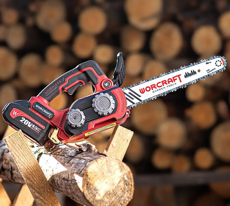 Tronçonneuse worcraft en coffret + 1 batterie 4ah et chargeur — visuel 6