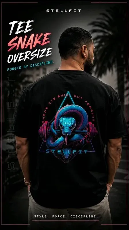 Tee shirt oversize SNAKE by stellfit