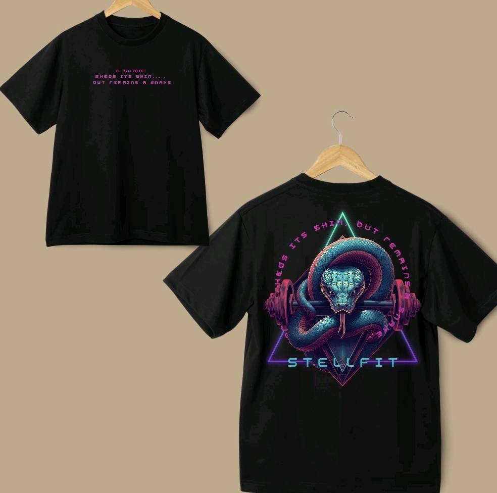 Tee shirt oversize SNAKE by stellfit — visuel 2