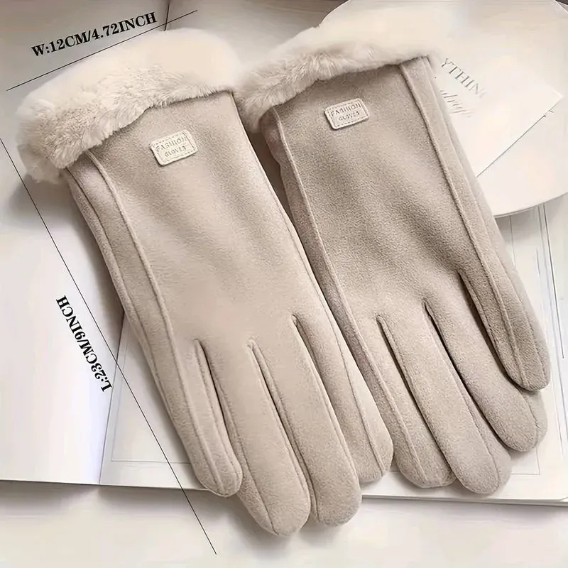 gants confortable pour écran tactile avec doublure en peluche  — visuel 2