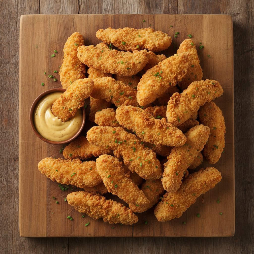 Crispy Buttermilk Fried Chicken Strips