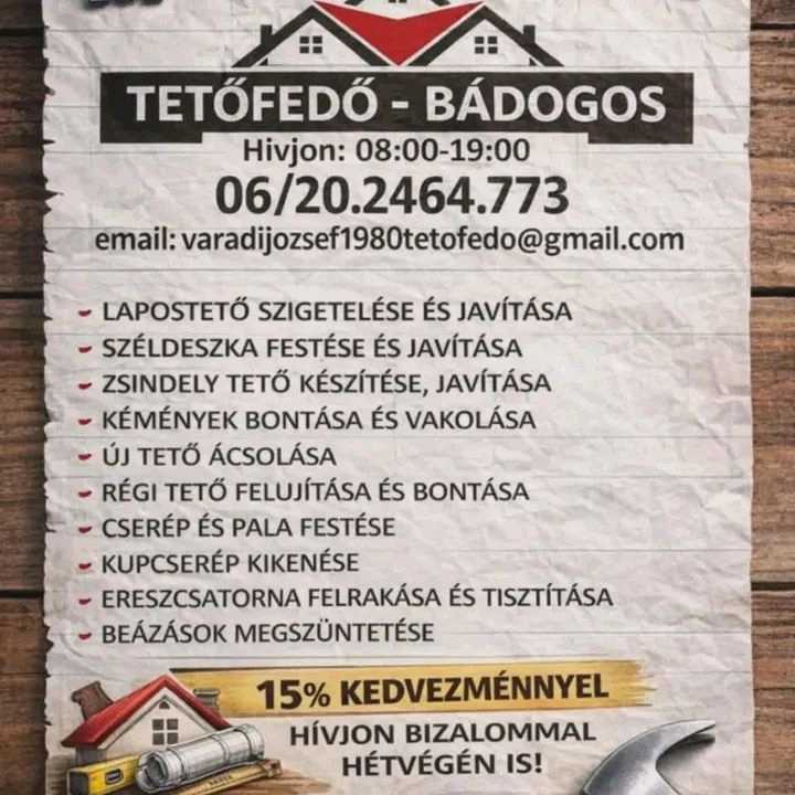 Tetőfedő Jozsef – lucrări 9