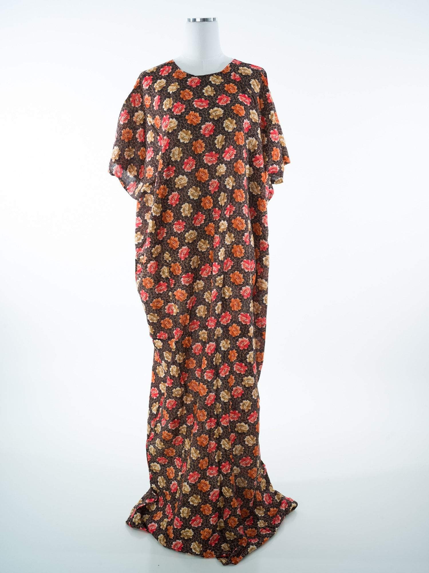 Brown Floral print Bati dress 