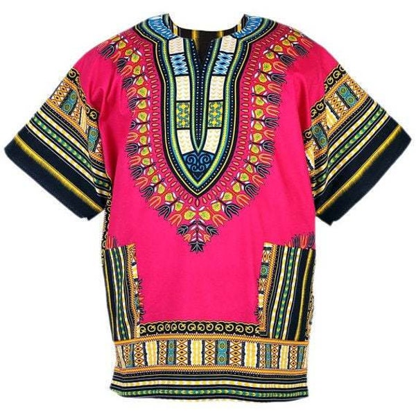 Pink Dashiki Shirt