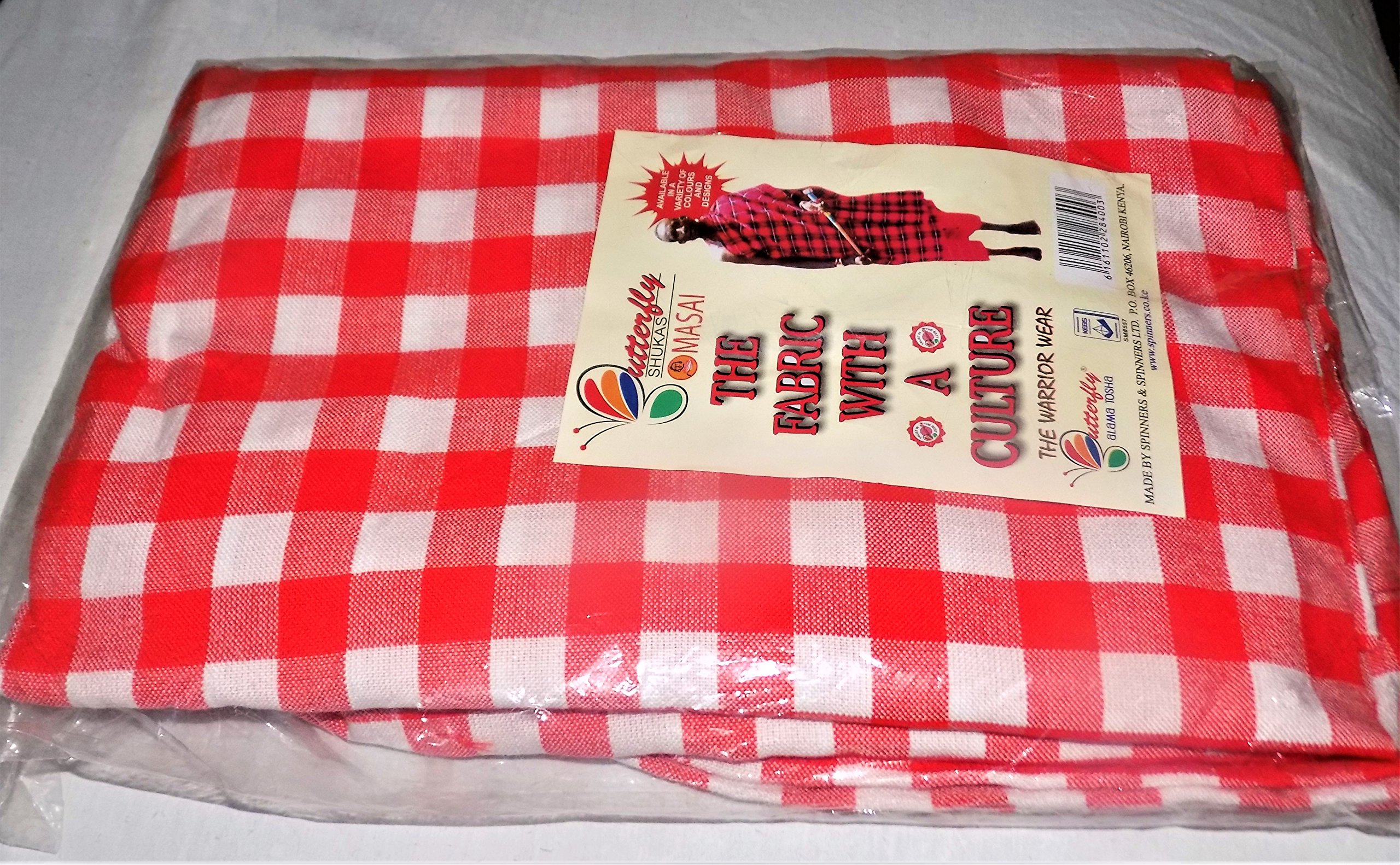 White Red Masai Shuka