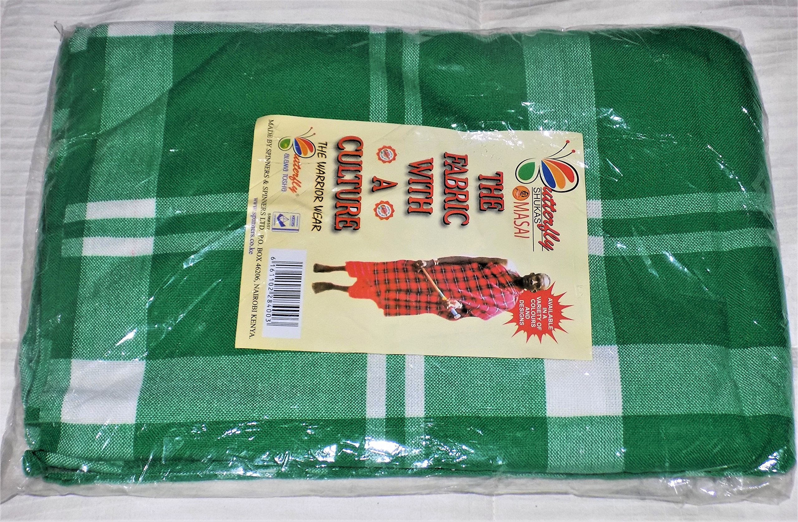 Green White Masai Shuka