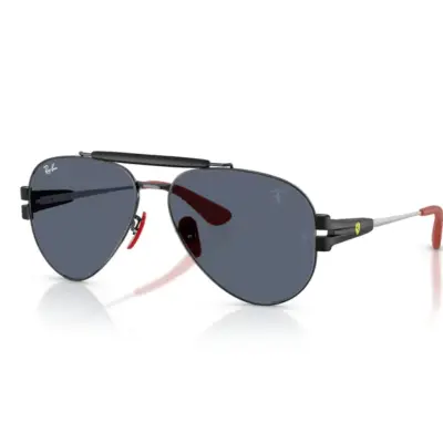 Ray-Ban x Ferrari RB 3762-M F009/87 58 Güneş Gözlüğü - Görsel 1
