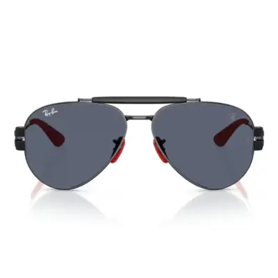 Ray-Ban x Ferrari RB 3762-M F009/87 58 Güneş Gözlüğü - Görsel 2