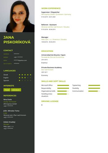 Životopis - Supervisor / Dispatcher