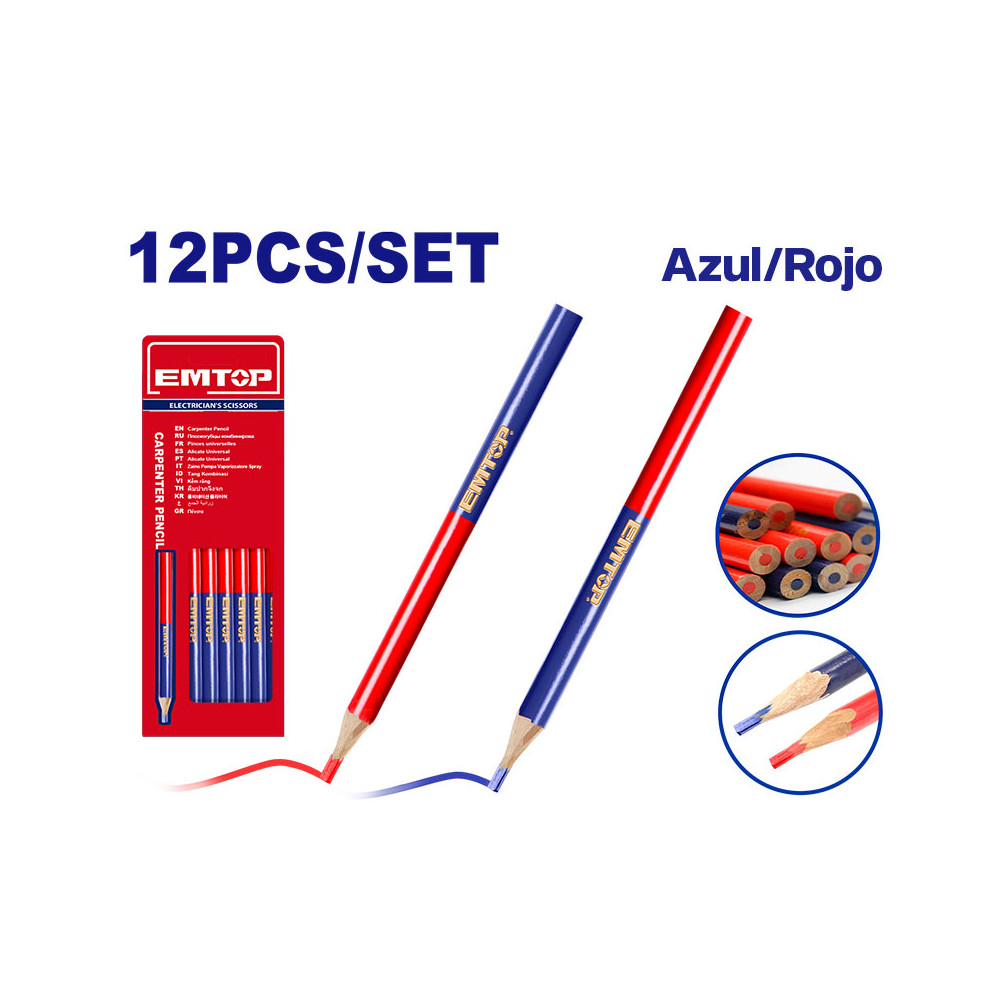 Creion bicolor de tamplar emtop