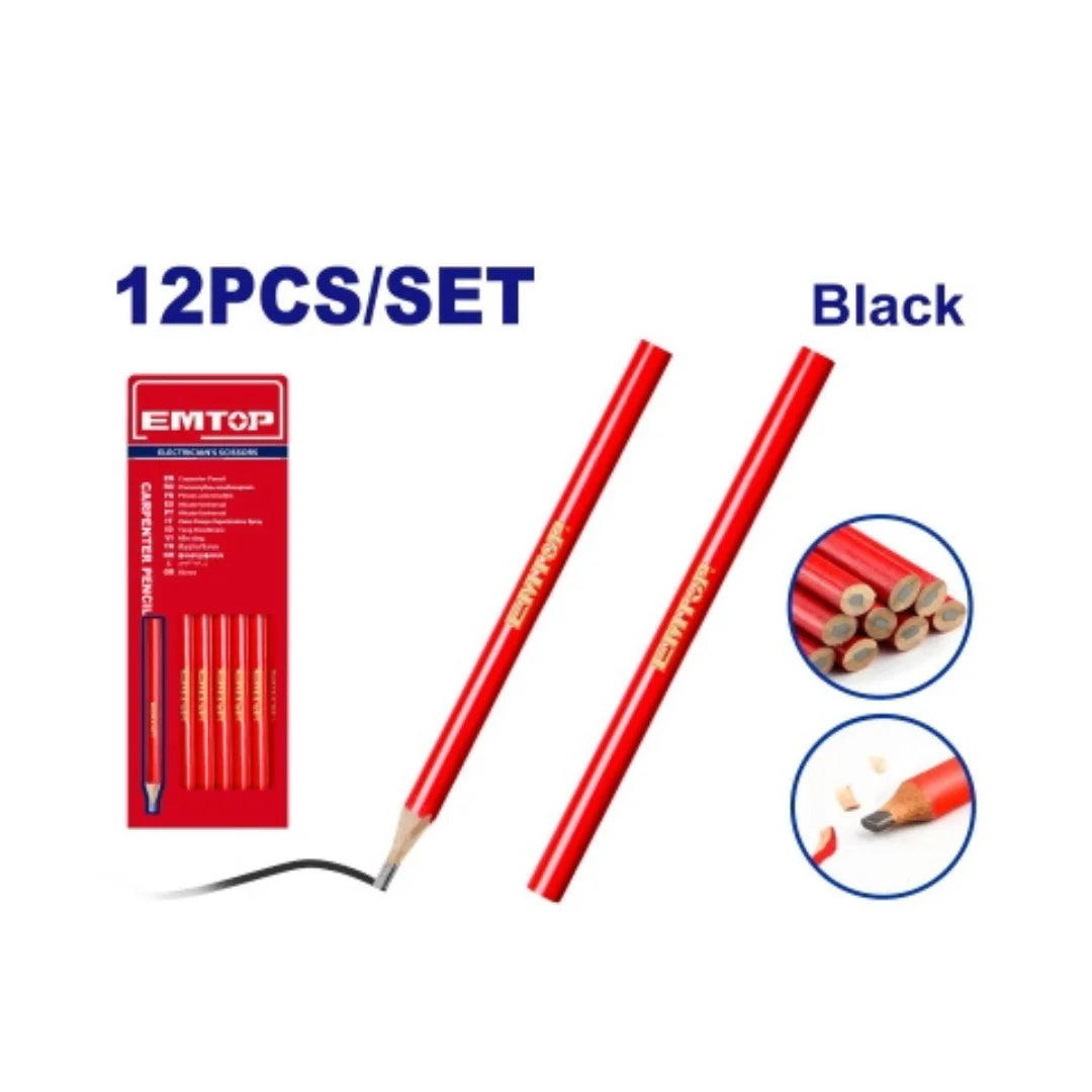 Creion pentru constructie negru emtop