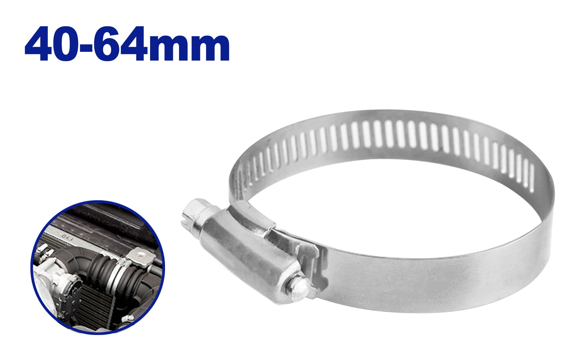 Colier metalic 40-64  mm, emtop Thumbnail 1